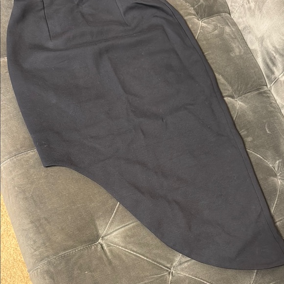 Nicholas Elegant navy blue Asymmetrical Dress - Picture 8 of 14